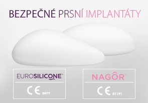 Bezpečné implantáty Nagor a Eurosilicone